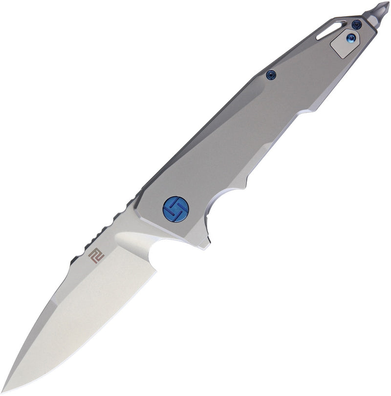 Artisan Cutlery Predator Folding Knife 3.75" S35VN Blade Anodized Titanium Handle ATZ1706GGY -Artisan Cutlery - Survivor Hand Precision Knives & Outdoor Gear Store