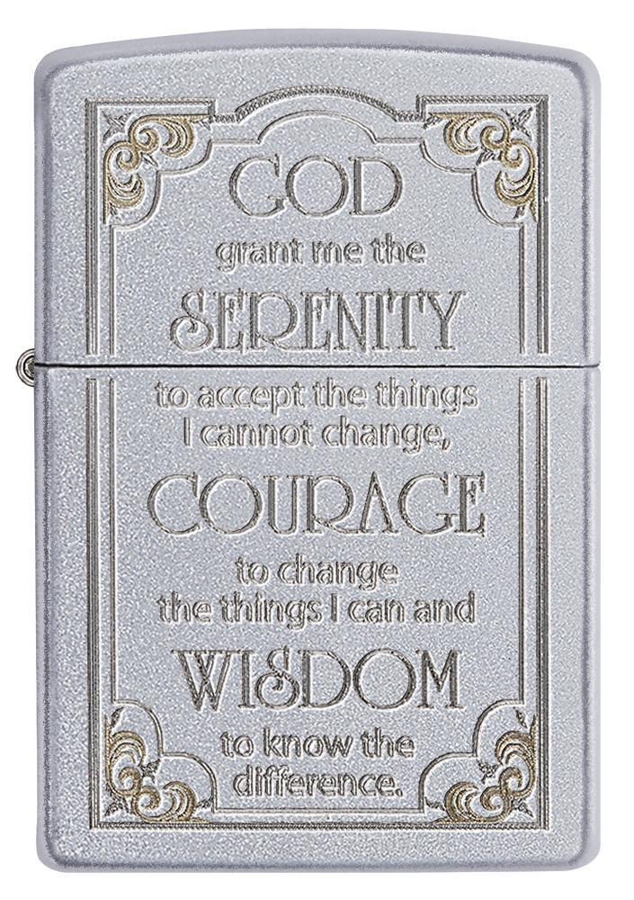 Zippo Lighter Serenity Prayer Windproof Refillable Metal Construction Made In USA 28458 -Zippo - Survivor Hand Precision Knives & Outdoor Gear Store