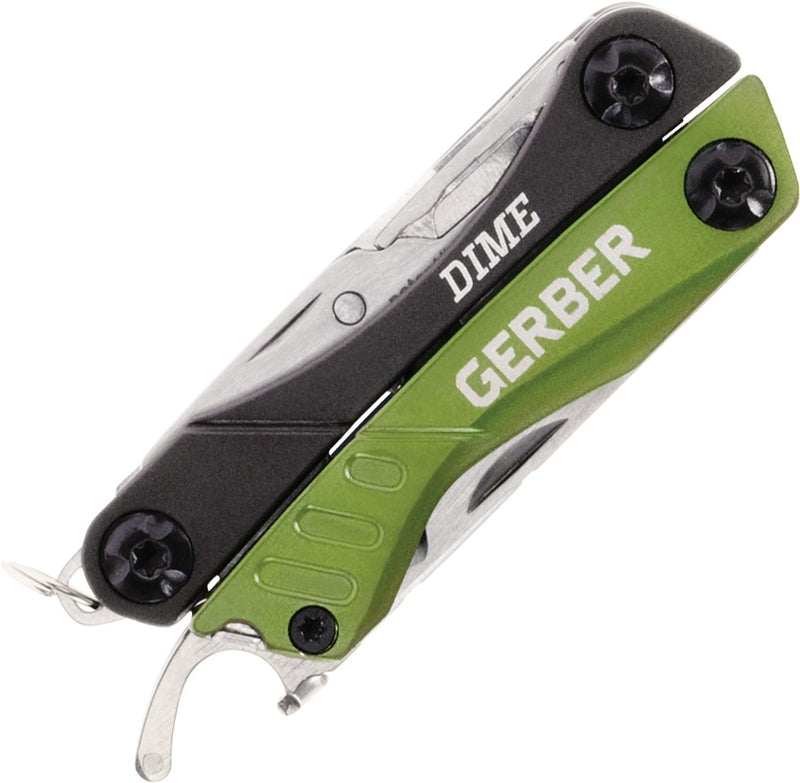 Gerber Dime Multi Tool Knife Green Aluminum Handle 1132 -Gerber - Survivor Hand Precision Knives & Outdoor Gear Store