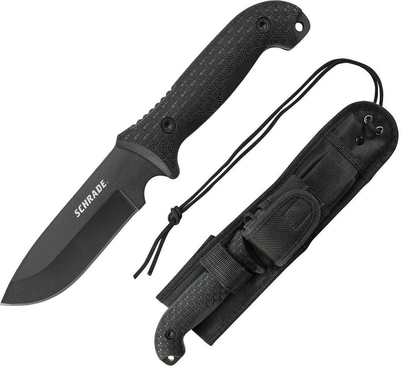 Schrade Frontier Fixed Knife 5.13" 1095 Carbon Steel Full Tang Blade Black TPE Handle SCHF51 -Schrade - Survivor Hand Precision Knives & Outdoor Gear Store