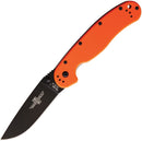 Ontario RAT I Linerlock Folding Knife 3.5" Stainless-Steel Drop Blade Orange 8846OR -Ontario - Survivor Hand Precision Knives & Outdoor Gear Store
