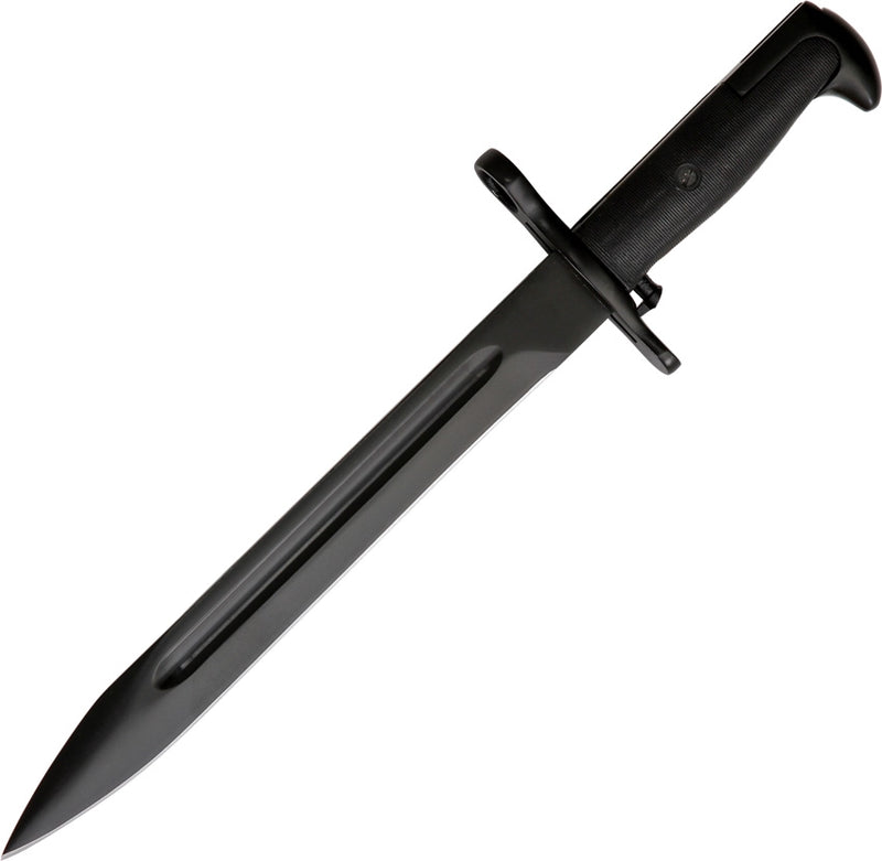 M1 Combat Knife 9.75" Black Stainless Steel Blade Black Grooved Stainless Handle 210933 -China Made - Survivor Hand Precision Knives & Outdoor Gear Store