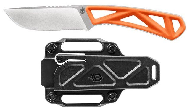 Gerber Exo-Mod Fixed Knife 3" Stainless Steel Blade Orange Synthetic Handle 1796 -Gerber - Survivor Hand Precision Knives & Outdoor Gear Store