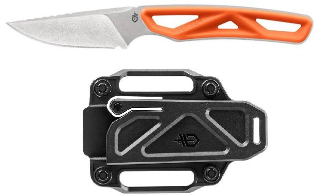 Gerber Exo-Mod Caping Fixed Knife 3" Stainless Steel Blade Orange Synthetic Handle 1798 -Gerber - Survivor Hand Precision Knives & Outdoor Gear Store