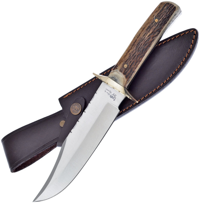 Hen & Rooster Fixed Knife 7" 440 Steel Bowie Full Tang Blade Deer Stag Handle 805 -Hen & Rooster - Survivor Hand Precision Knives & Outdoor Gear Store