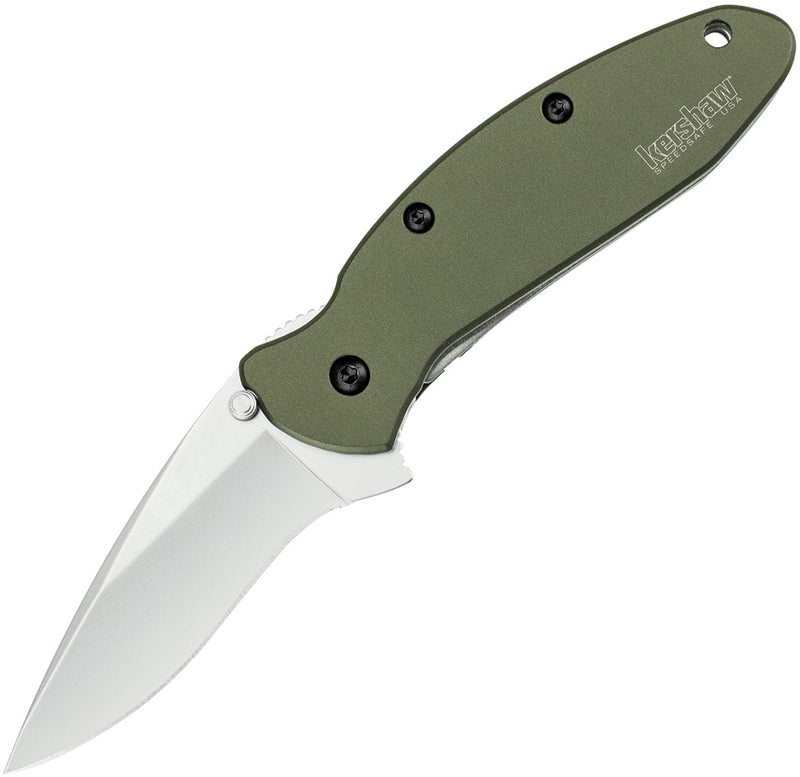 Kershaw Scallion Folding Knife 2.5" 420HC Stainless Steel Blade Aluminum Handle 1620OL -Kershaw - Survivor Hand Precision Knives & Outdoor Gear Store