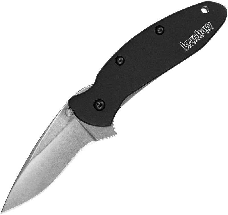 Kershaw Scallion Folding Knife 2.5" 420HC Steel Blade Black Aluminum Handle 1620SWBLK -Kershaw - Survivor Hand Precision Knives & Outdoor Gear Store