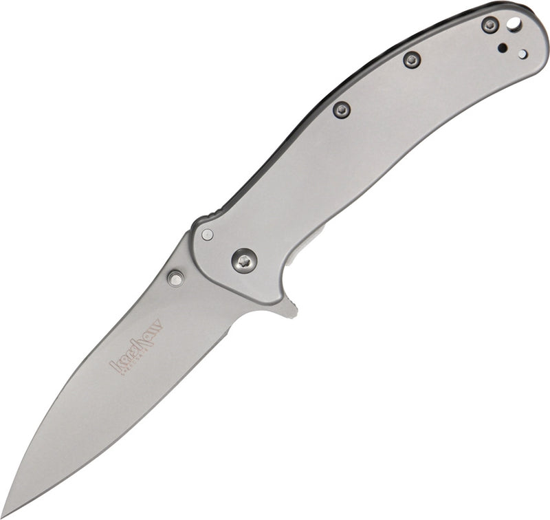 Kershaw Zing A/O Folding Knife 3" 8Cr13MoV Steel Blade Gray Stainless Handle 1730SS -Kershaw - Survivor Hand Precision Knives & Outdoor Gear Store