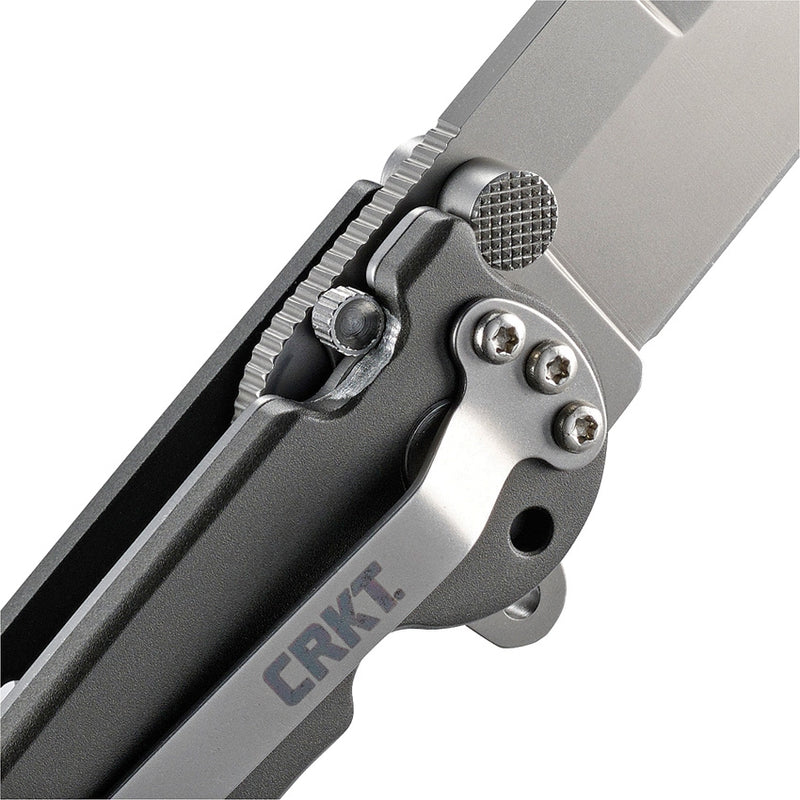 CRKT M16 Linerlock Folding Knife 3.5" AUS-8 Steel Blade Gray Aluminum Handle 03S -CRKT - Survivor Hand Precision Knives & Outdoor Gear Store