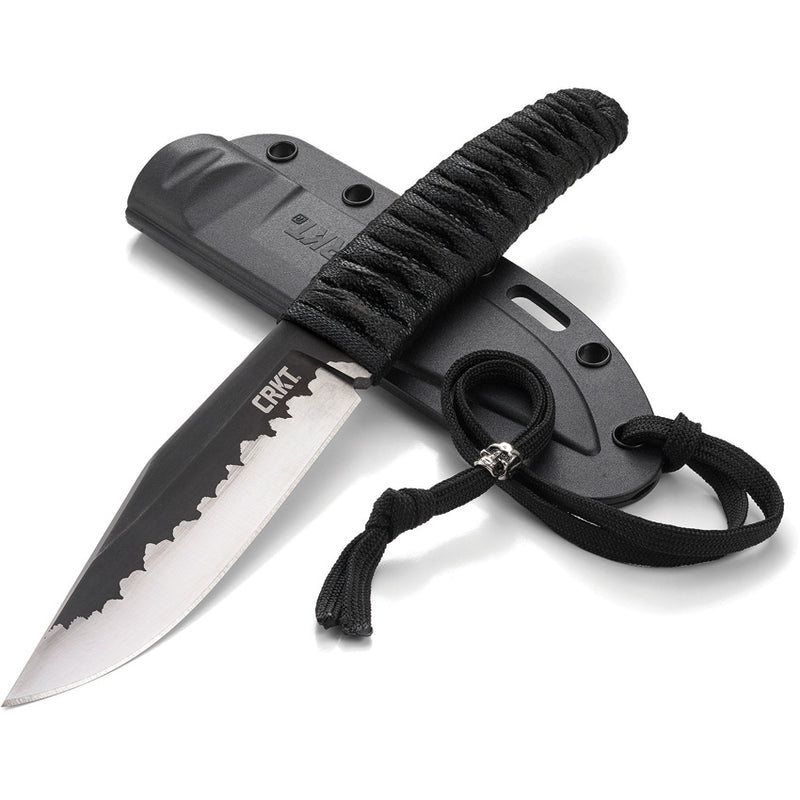 CRKT Nishi Fixed Knife 4.5" 8Cr13MoV Steel Blade Black Cord Wrapped Handle 2290 -CRKT - Survivor Hand Precision Knives & Outdoor Gear Store