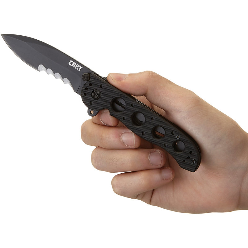 CRKT M21 Linerlock Folding Knife 3.13" 8Cr14MoV Steel Blade Black G10 Handle 2112G -CRKT - Survivor Hand Precision Knives & Outdoor Gear Store