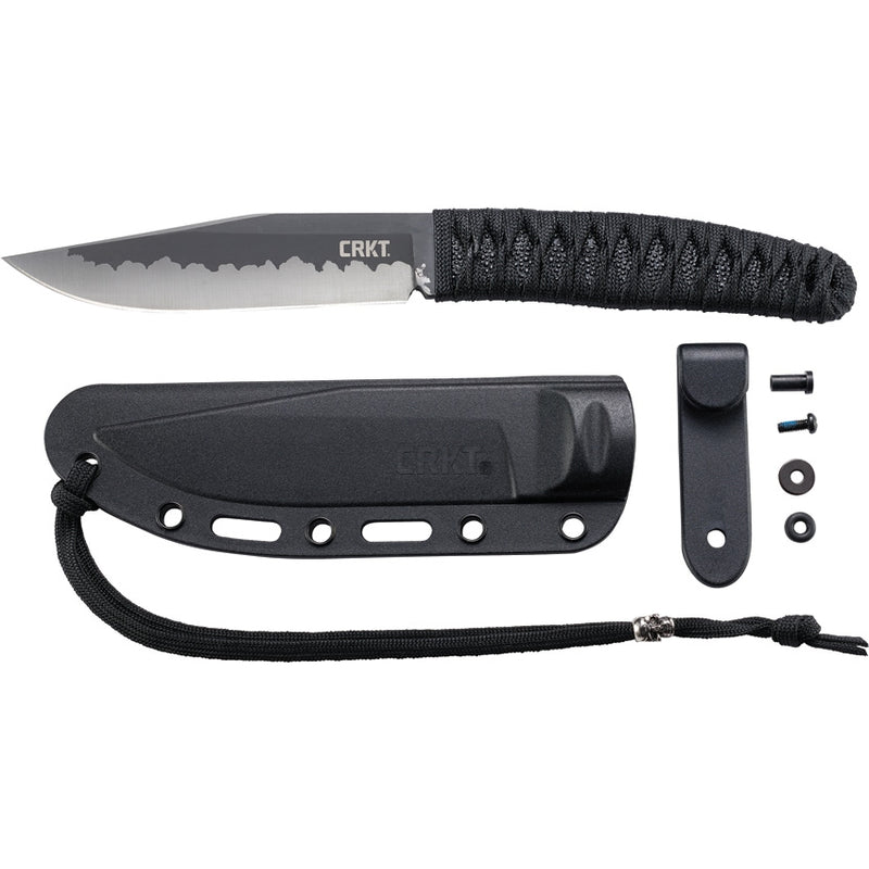 CRKT Nishi Fixed Knife 4.5" 8Cr13MoV Steel Blade Black Cord Wrapped Handle 2290 -CRKT - Survivor Hand Precision Knives & Outdoor Gear Store