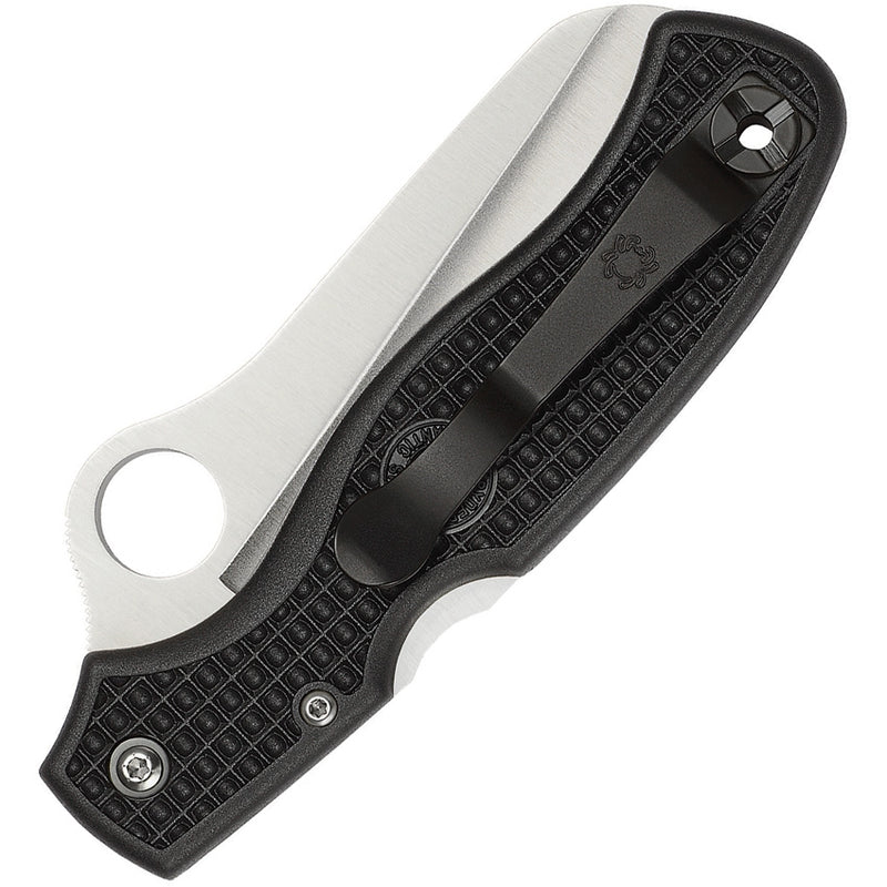 Spyderco Atlantic Salt Lockback Folding Knife 3.5" H1 Steel Serrated Blade Black Textured FRN Handle 89SBK -Spyderco - Survivor Hand Precision Knives & Outdoor Gear Store