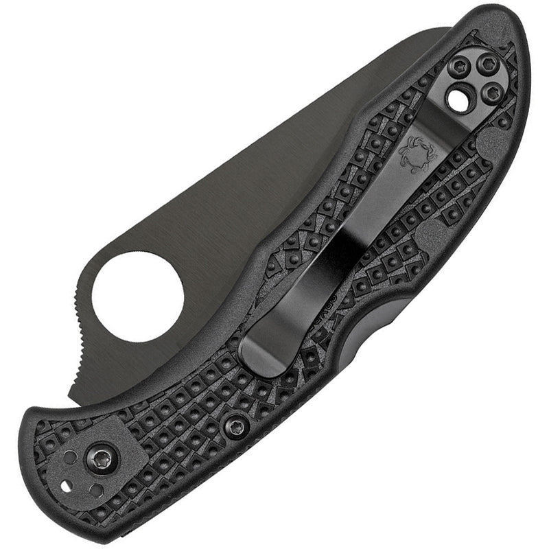 Spyderco Salt 2 Lockback Folding Knife 3" H-1 Steel Blade Black Textured FRN Handle 88SBBK2 -Spyderco - Survivor Hand Precision Knives & Outdoor Gear Store