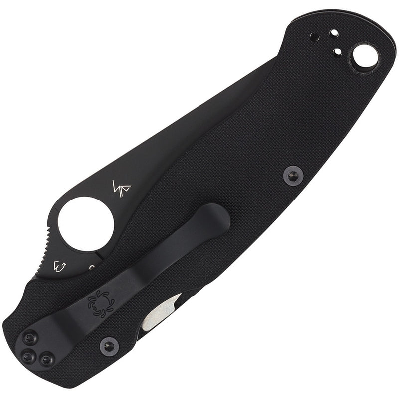 Spyderco Para Military2 Folding Knife 3.42" Black CPMS30V Steel Blade G10 Handle 81GPBK2 -Spyderco - Survivor Hand Precision Knives & Outdoor Gear Store