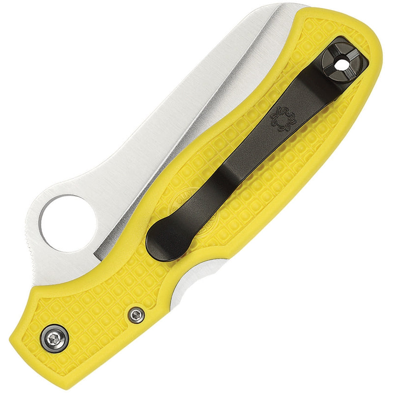 Spyderco Atlantic Salt Knife 3.68" Serrated H-1 Steel Blade Yellow FRN Handle -Spyderco - Survivor Hand Precision Knives & Outdoor Gear Store