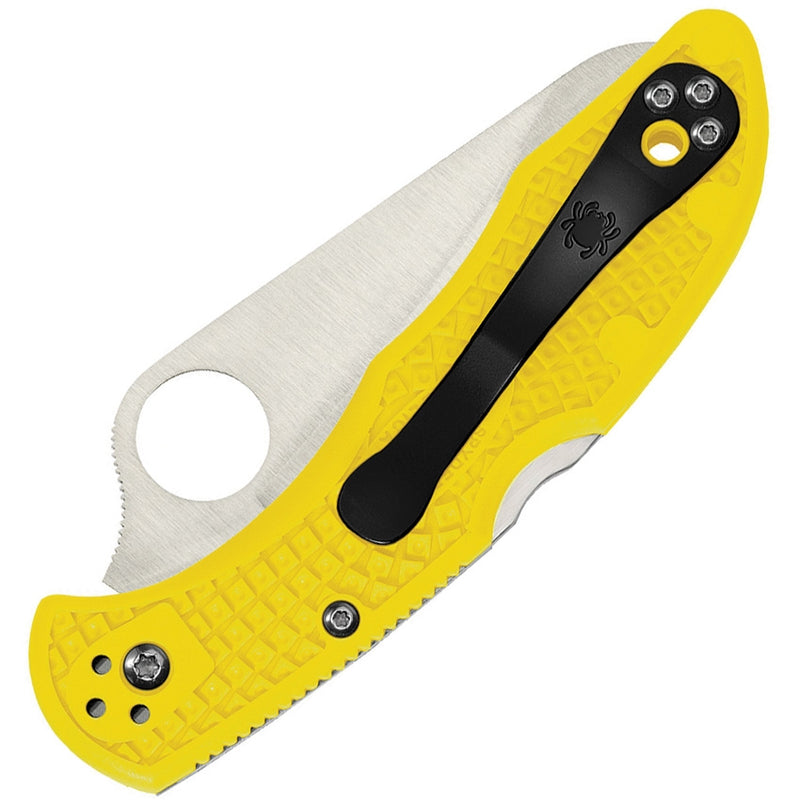 Spyderco Salt 2 Folding Knife 3" H1 Steel Serrated Blade Yellow Textured FRN Handle 88SYL2 -Spyderco - Survivor Hand Precision Knives & Outdoor Gear Store