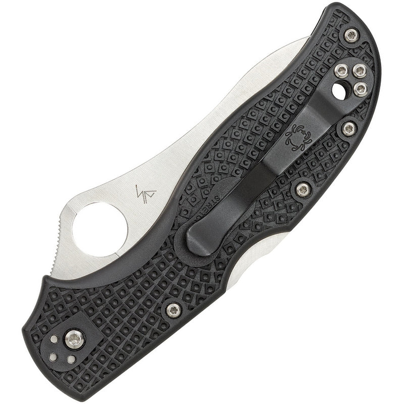 Spyderco Stretch 2 Lockback Folding Knife 3.5" VG-10 Steel Blade Black Textured FRN Handle 90PBK2 -Spyderco - Survivor Hand Precision Knives & Outdoor Gear Store