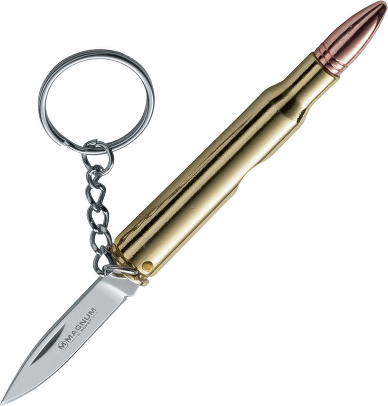 Boker Magnum 30-06 Bullet Folding Knife 1.5" Stainless Steel Blade Brass/Copper Finish Chrome Handle -Boker - Survivor Hand Precision Knives & Outdoor Gear Store