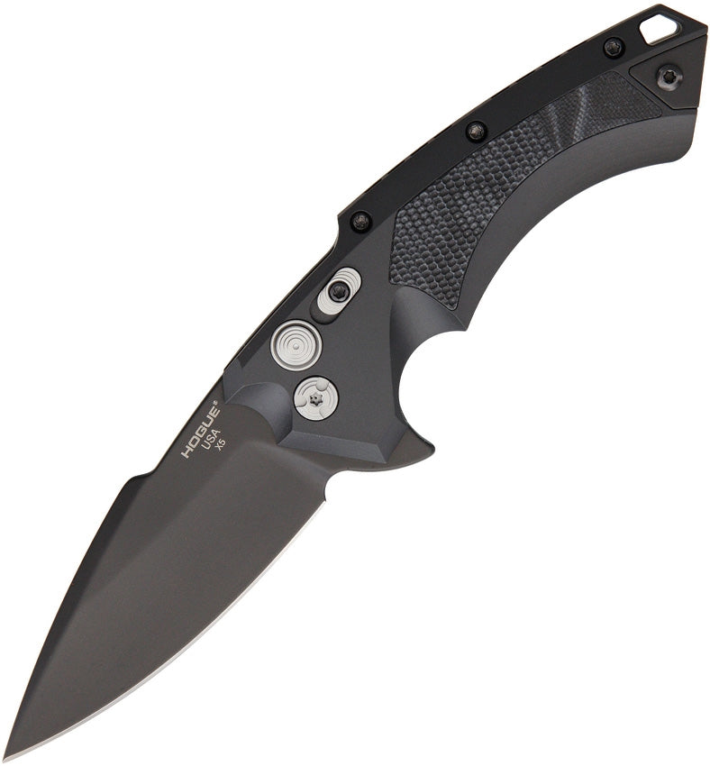 Hogue X5 Button Lock Folding Knife 3.75" CPM 154 Steel Blade Aluminum / G-Mascus G-10 Handle 34579 -Hogue - Survivor Hand Precision Knives & Outdoor Gear Store