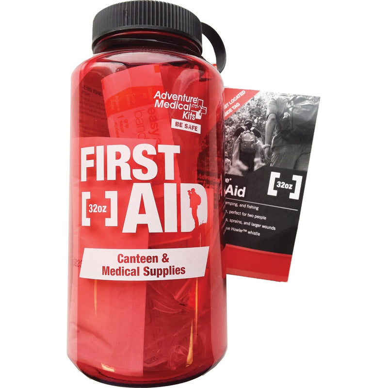 Adventure Medical Adventure First Aid Comes in BPA-Free 32oz Kit Red Water Bottle 0215 -Adventure Medical - Survivor Hand Precision Knives & Outdoor Gear Store