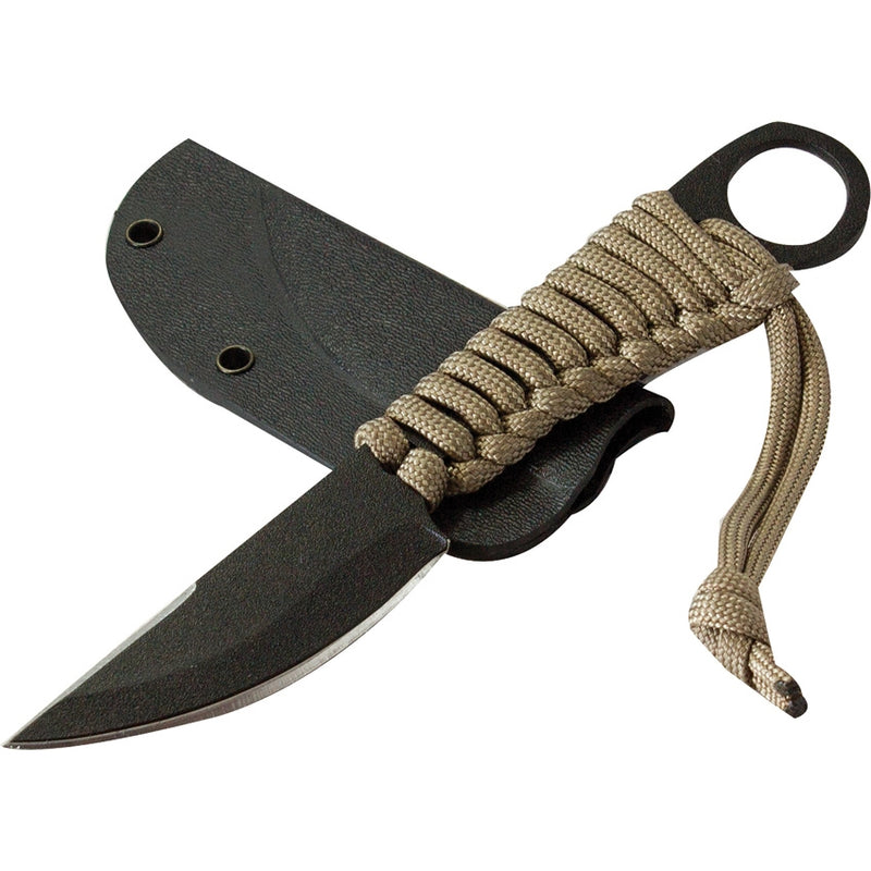 Condor Kickback Fixed Knife 2.75" 1075 Steel Blade Brown Paracord Wrapped Handle TK1802275HC -Condor - Survivor Hand Precision Knives & Outdoor Gear Store