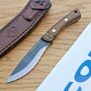 Condor Huron Fixed Knife 4.25" 1095HC Steel Full Tang Blade Brown Walnut Handle TK2806425 -Condor - Survivor Hand Precision Knives & Outdoor Gear Store