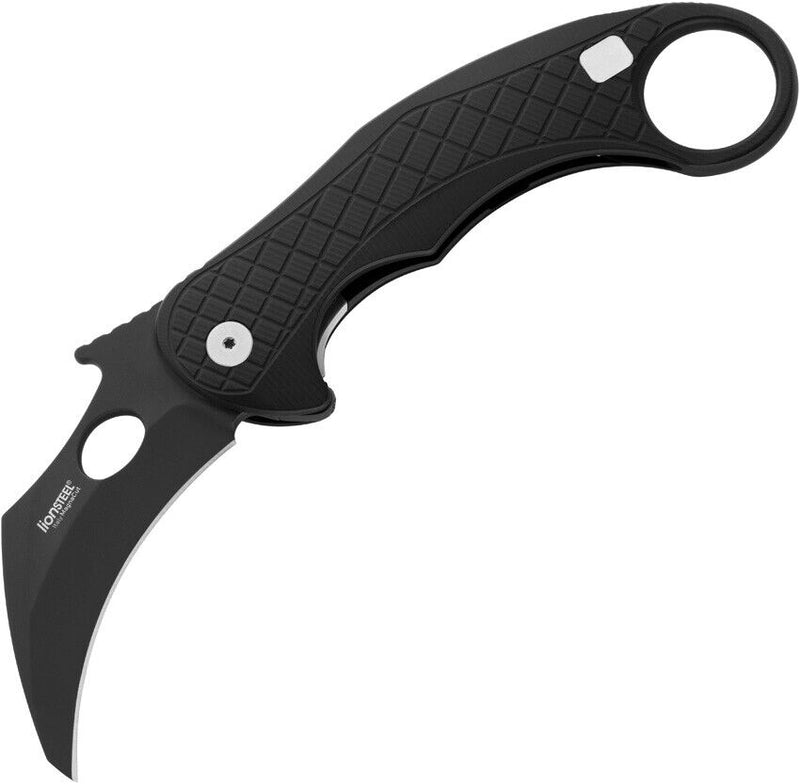 LionSTEEL L.E.ONE Framelock Folding Knife 3.25" CPM MagnaCut Steel Blade Black Aluminum Handle LE1ABB -LionSTEEL - Survivor Hand Precision Knives & Outdoor Gear Store