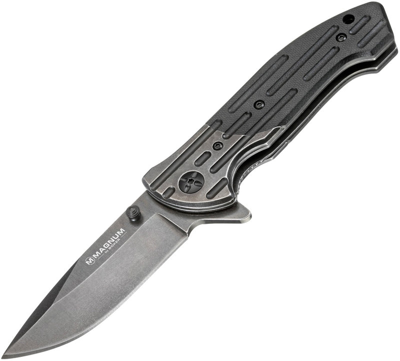 Boker Magnum Catilina Linerlock Folding Knife 3.25" 440A Steel Blade Black G10 Handle -Boker - Survivor Hand Precision Knives & Outdoor Gear Store