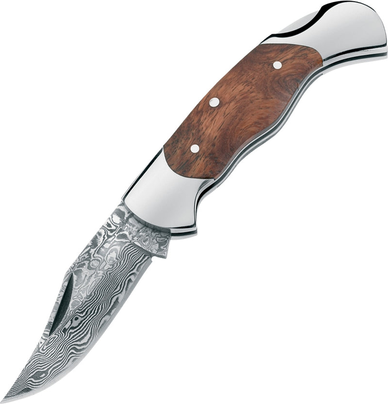 Boker Magnum Lady Lockback Folding Knife 2" Damascus Steel Blade Wood Handle -Boker - Survivor Hand Precision Knives & Outdoor Gear Store