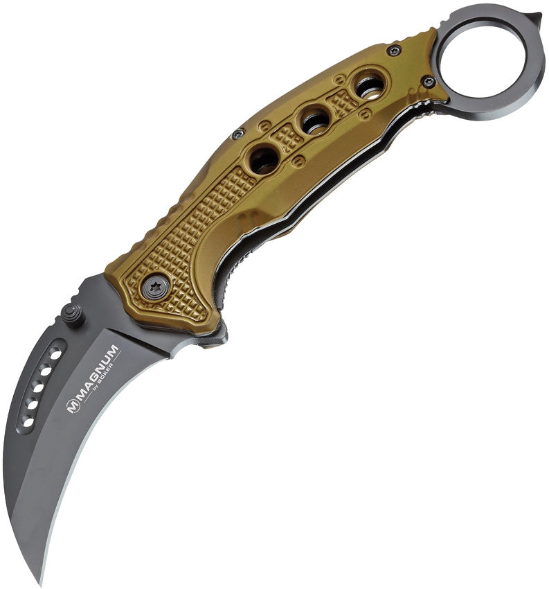 Boker Magnum Scorpion Linerlock Folding Knife 3" 440A Steel Karambit Blade Aluminum Handle -Boker - Survivor Hand Precision Knives & Outdoor Gear Store