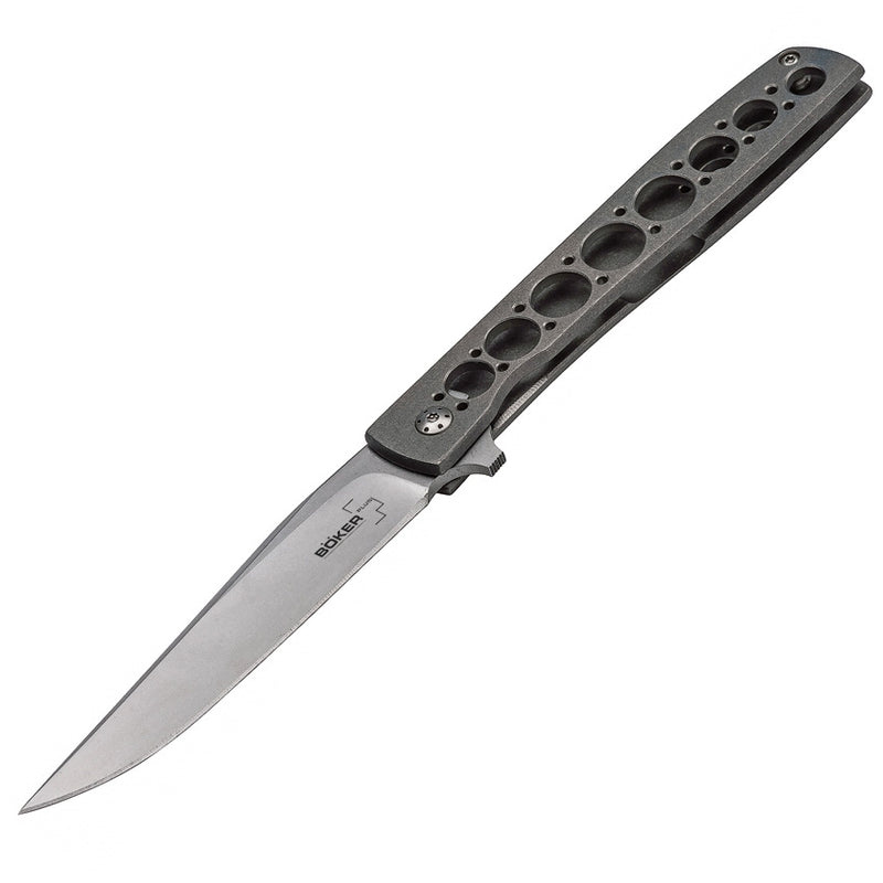 Boker Plus Urban Trapper Folding Knife 3.88" Stainless Steel Blade Gray Titanium Handle 01BO736 -Boker Plus - Survivor Hand Precision Knives & Outdoor Gear Store