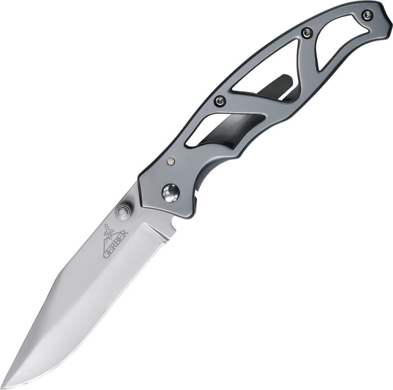 Gerber Paraframe II Folding Knife 3.5" Stainless Steel Blade Stainless Skeletonized Handle G48448 -Gerber - Survivor Hand Precision Knives & Outdoor Gear Store