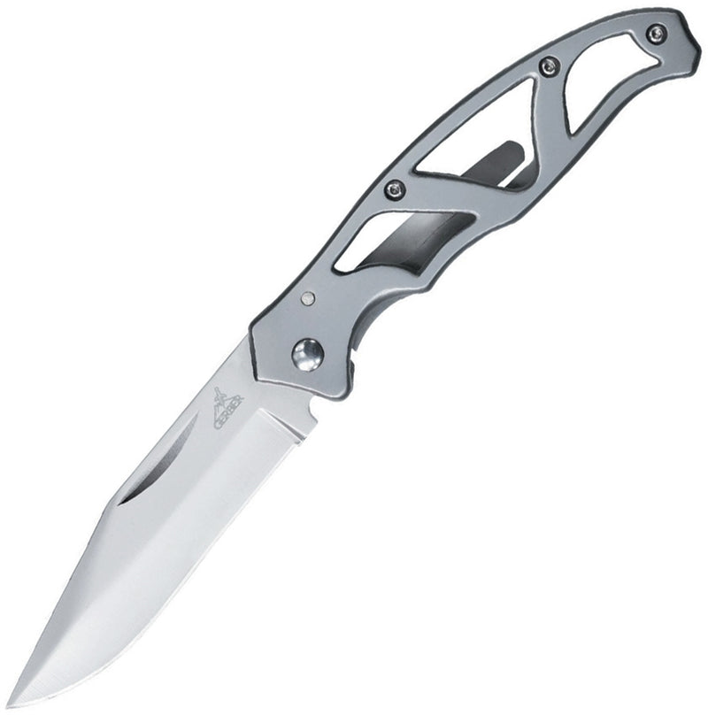 Gerber Mini Paraframe Folding Knife 2.25" Stainless Steel Blade Stainless Skeletonized Handle G48485 -Gerber - Survivor Hand Precision Knives & Outdoor Gear Store