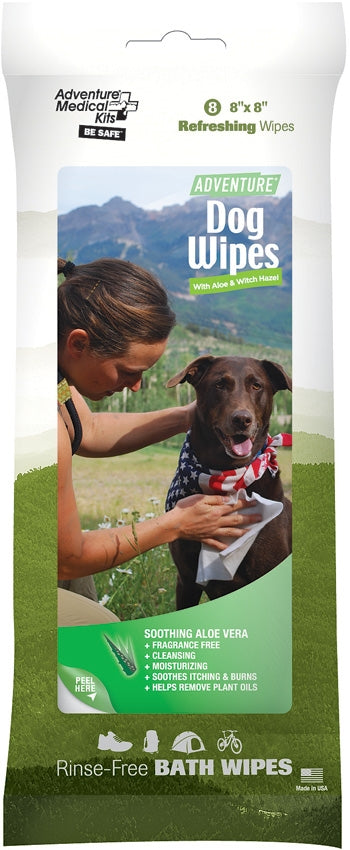 Adventure Medical Adventure Dog Wipes Itch Burns Aloe Witch Hazel Fragrance Free 0308 -Adventure Medical - Survivor Hand Precision Knives & Outdoor Gear Store