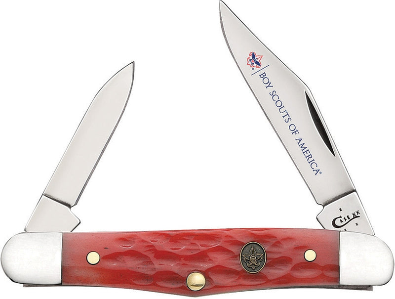 Case XX BSA Half Whittler Pocket Knife Stainless Steel Blades Red Bone Handle 18041 -Case Cutlery - Survivor Hand Precision Knives & Outdoor Gear Store