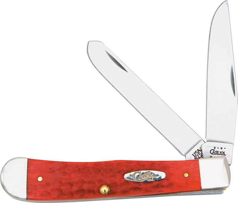 Case XX Trapper Pocket Knife Stainless Steel Blades Red Jigged Bone Handle 646 -Case Cutlery - Survivor Hand Precision Knives & Outdoor Gear Store