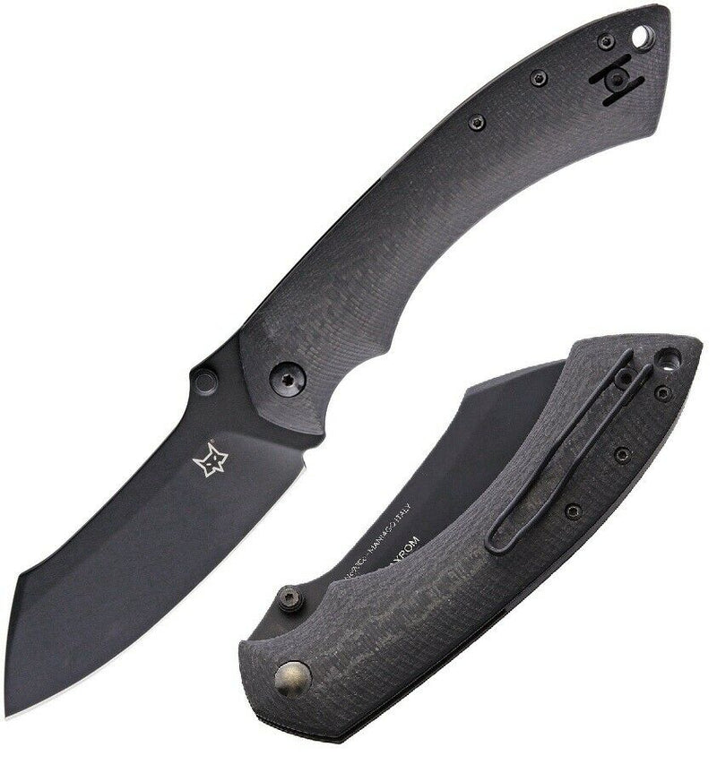 Fox Max Pelican Folding Knife 3.5" Bohler N690 Steel Blade Carbon Fiber Handle 534CF -Fox - Survivor Hand Precision Knives & Outdoor Gear Store