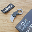 Fox Mini-Ka Linerlock Folding Knife 1" 420 Steel Hawkbill Blade Black FRN Handle 535 -Fox - Survivor Hand Precision Knives & Outdoor Gear Store