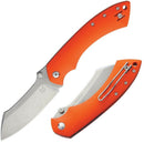 Fox Max Rom Pelican Folding Knife 3.5" N690 Steel Blade Orange G10 Handle 534O -Fox - Survivor Hand Precision Knives & Outdoor Gear Store