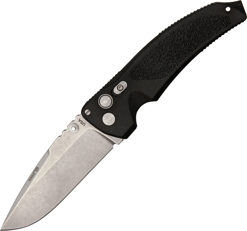 Hogue EX-03 Button Lock Folding Knife 4" 154CM Steel Blade Black Glass Filled Polymer Handle 34350 -Hogue - Survivor Hand Precision Knives & Outdoor Gear Store