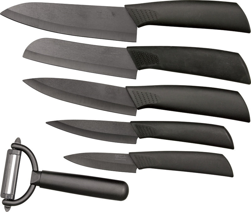 Hen & Rooster Six Piece Ceramic Kitchen Set Ceramic Blades Synthetic Handles I016 -Hen & Rooster - Survivor Hand Precision Knives & Outdoor Gear Store