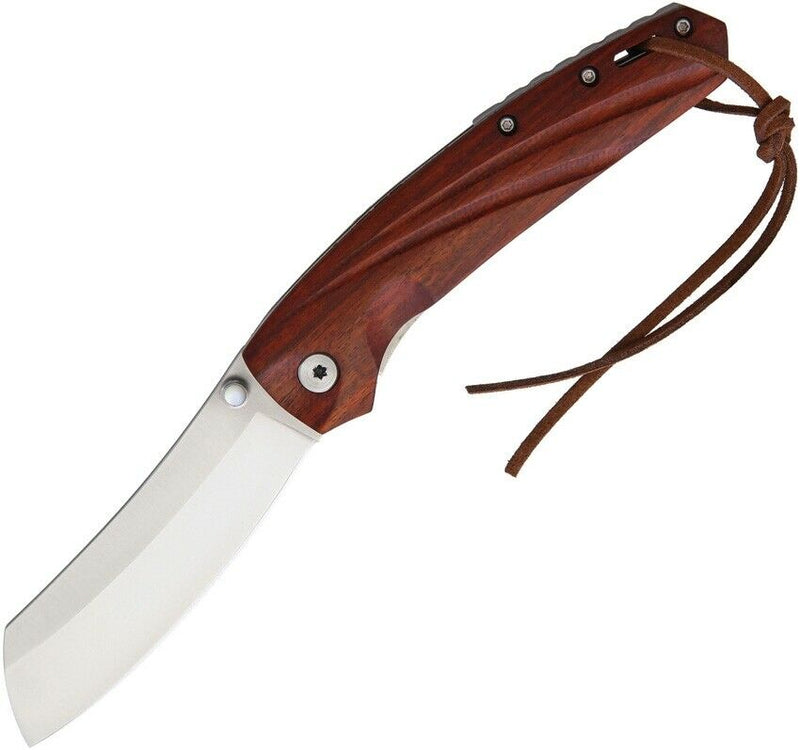 Marbles Linerlock Folding Knife 3.25" Stainless Steel Blade Wood Handle Lanyard MR563 -Marbles - Survivor Hand Precision Knives & Outdoor Gear Store