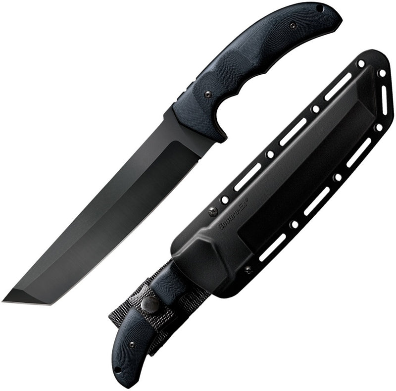 Cold Steel Warcraft Tanto Fixed Knife 7.25" CPM 3V Steel Blade Black G10 Handle 13TL -Cold Steel - Survivor Hand Precision Knives & Outdoor Gear Store