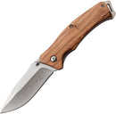 Elk Ridge Linerlock A/O Folding Knife 3.25" 3Cr13 Steel Blade Zebra Wood Handle 936ZW -Elk Ridge - Survivor Hand Precision Knives & Outdoor Gear Store