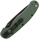 Ontario RAT II Liner Folding Pocket Knife 3" D2 Tool Steel Blade Green OD Nylon Handle 8830OD -Ontario - Survivor Hand Precision Knives & Outdoor Gear Store