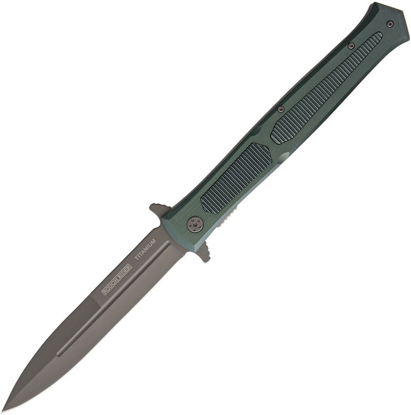 Rough Ryder Stilletto Folder Knife 5.75" Titanium/Stainless Blade Aluminum Handle 1861 -Rough Ryder - Survivor Hand Precision Knives & Outdoor Gear Store