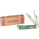 Rough Ryder Trapper Pocket Knife Stainless Steel Blades Blue Smooth Bone Handle 1253 -Rough Ryder - Survivor Hand Precision Knives & Outdoor Gear Store