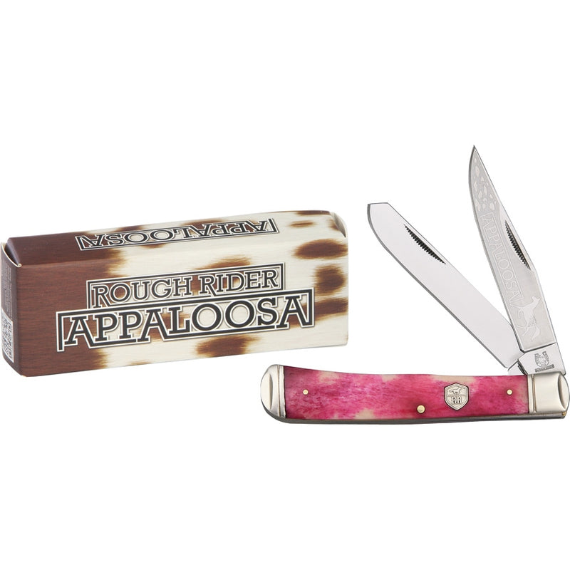 Rough Ryder Trapper Pocket Knife Stainless Steel Clip And Spey Blades Red Bone Handle 1405 -Rough Ryder - Survivor Hand Precision Knives & Outdoor Gear Store