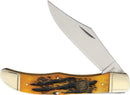 Hunter's Classic NAHC Folding Knife Stainless 4" Blade Orange Jigged Bone Handle 1730 -Miscellaneous - Survivor Hand Precision Knives & Outdoor Gear Store
